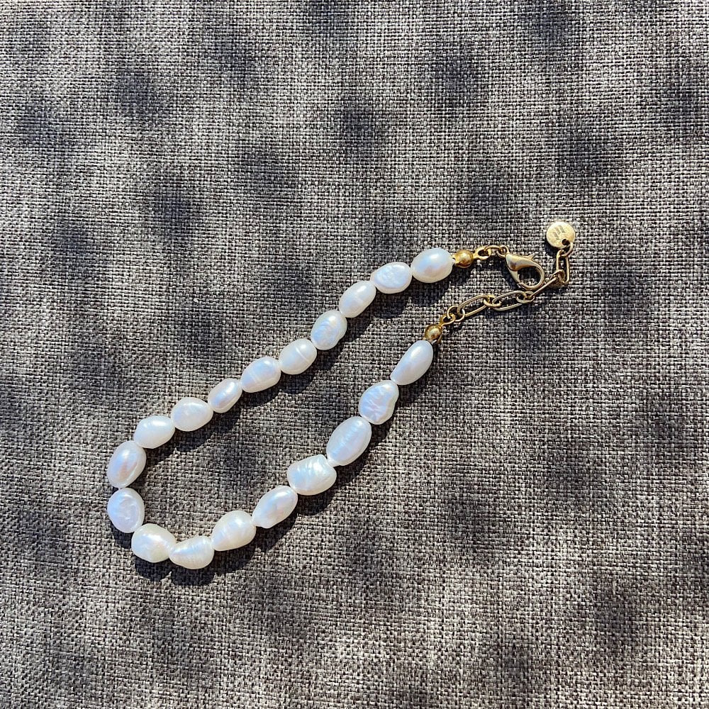 Minimal Barok İnci Halhal