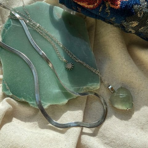 Mezat Zamanı Silver Fluorite Glow Set