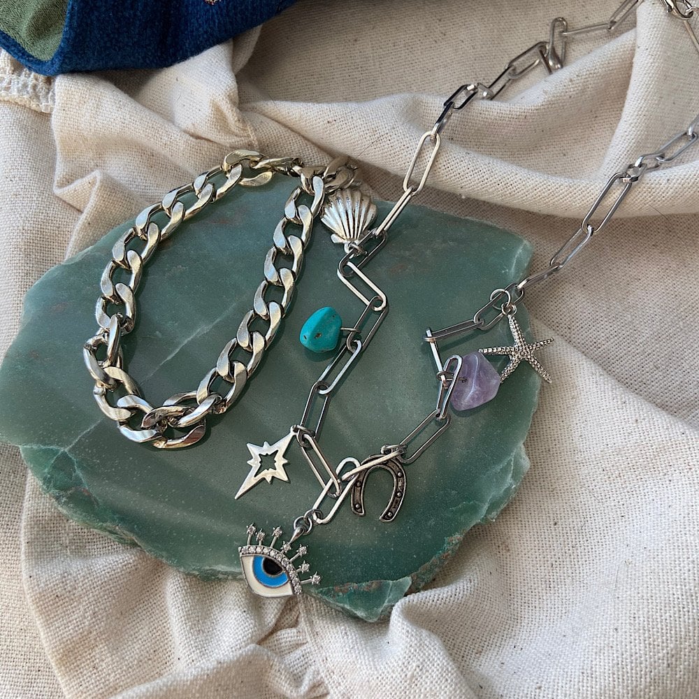 Mezat Zamanı Enamel Eye Charm Set