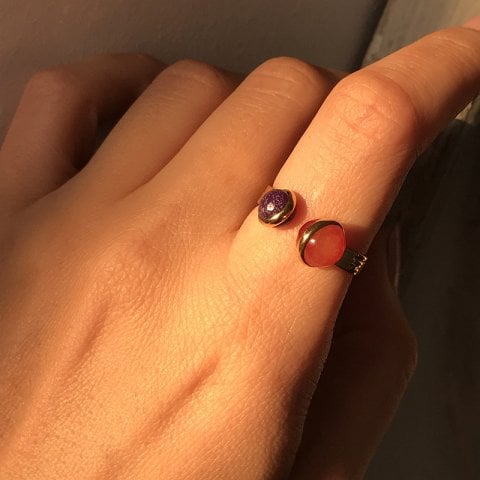 Cosmos'un Küreleri Ametist Yüzük