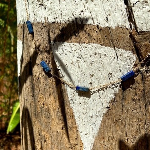 Lapis Lazuli Bloks Kolye