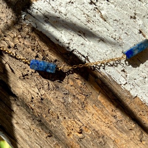 Lapis Lazuli Bloks Kolye