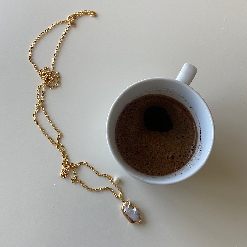 Goldie Barok İncili Uzun Kolye