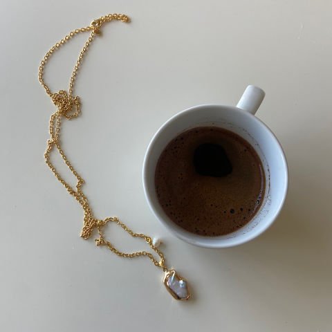 Goldie Barok İncili Uzun Kolye