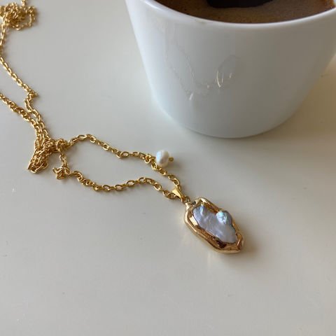 Goldie Barok İncili Uzun Kolye