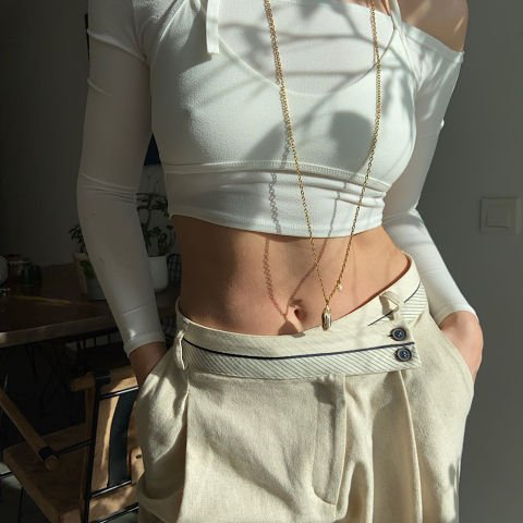 Goldie Barok İncili Uzun Kolye