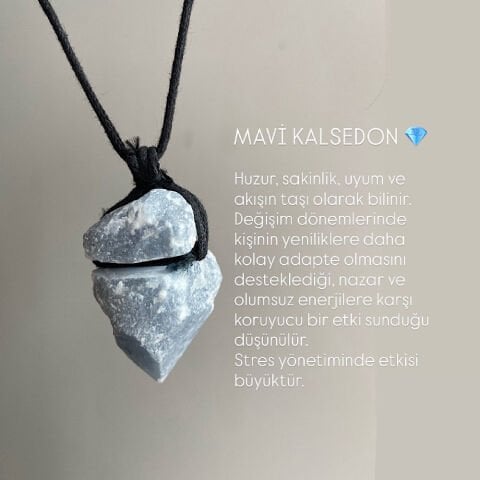 Taş Devri Relik Blue Kolye