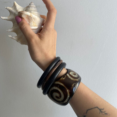 Coastal Spiral Chunky Bangle Bileklik Set