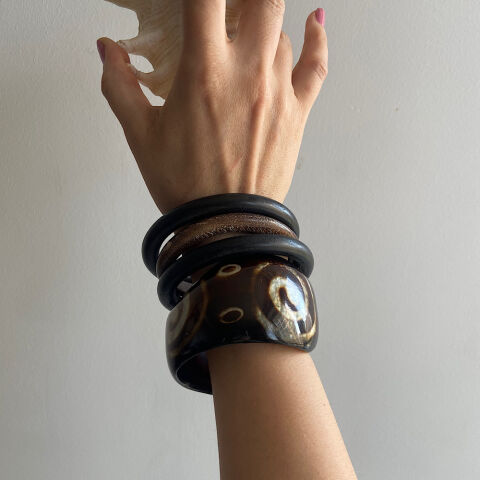 Coastal Spiral Chunky Bangle Bileklik Set