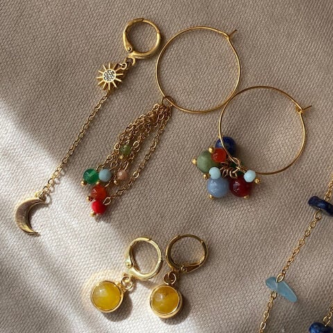 Çakra Mezat Zamanı Küpe Set