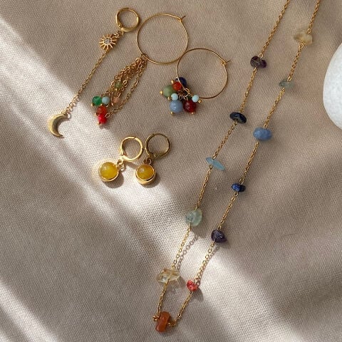 Çakra Mezat Zamanı Küpe Set