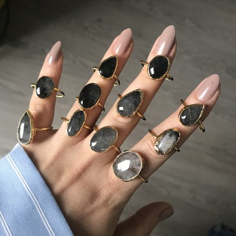 Rutil Kuvars Yüzük