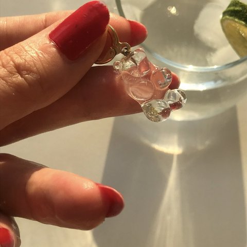 Jelibon TEK Küpe Şeffaf