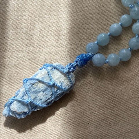 Blue Soul KYANİT Mezat Zamanı Mala Kolye