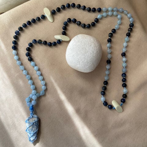 Blue Soul KYANİT Mezat Zamanı Mala Kolye