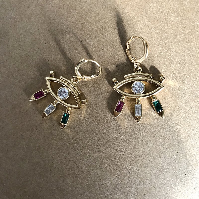 Fabienne Eyes Renkli Küpe