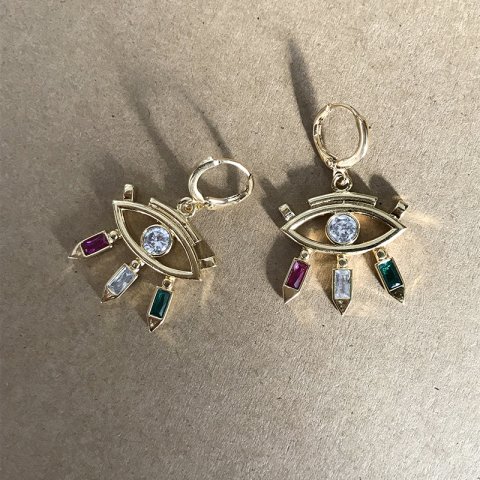 Fabienne Eyes Renkli Küpe