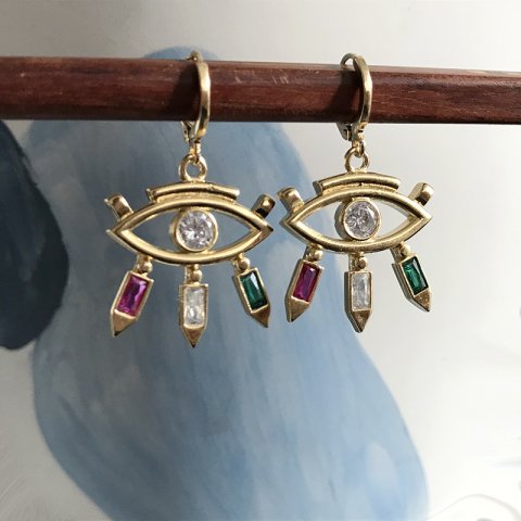 Fabienne Eyes Renkli Küpe