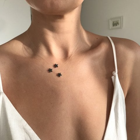Tattoo Hematit Hayalet Kolye