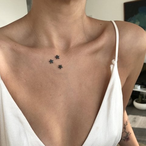 Tattoo Hematit Hayalet Kolye