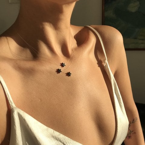Tattoo Hematit Hayalet Kolye