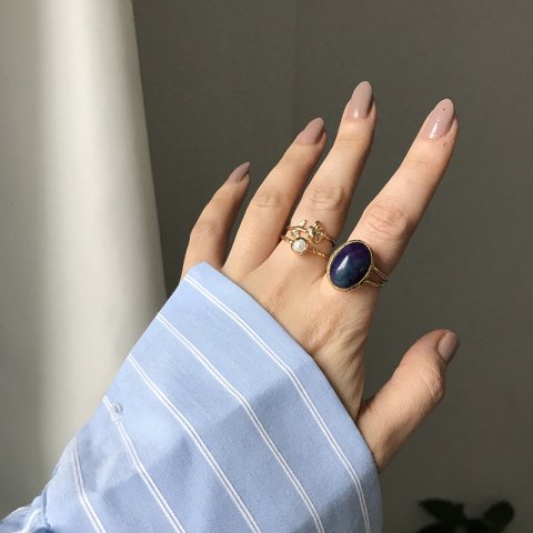 Opak Florit Taş Yüzük