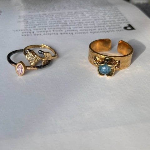 Vintage Gül Kafesli Yüzük