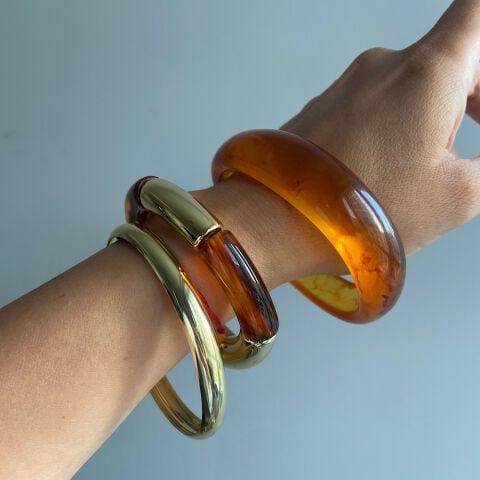 Amorf Amber Chunky Bileklik Set