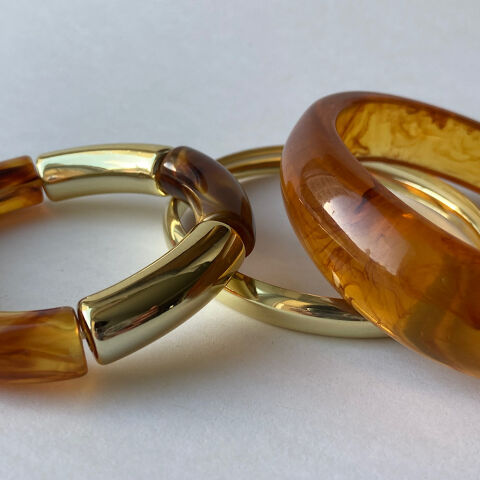 Amorf Amber Chunky Bileklik Set