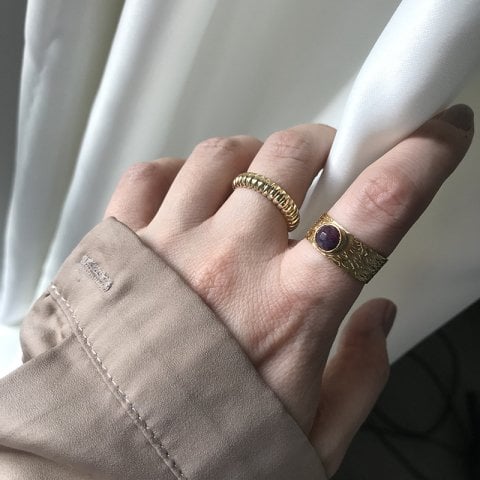 Vintage Akik Taş Yüzük