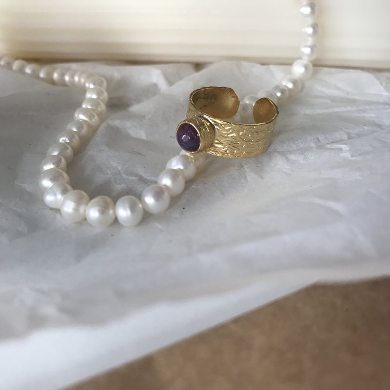 Vintage Akik Taş Yüzük