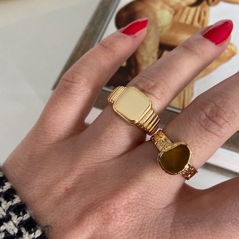 Peri Bacaları 3 Agat Doğal Taş Yüzük