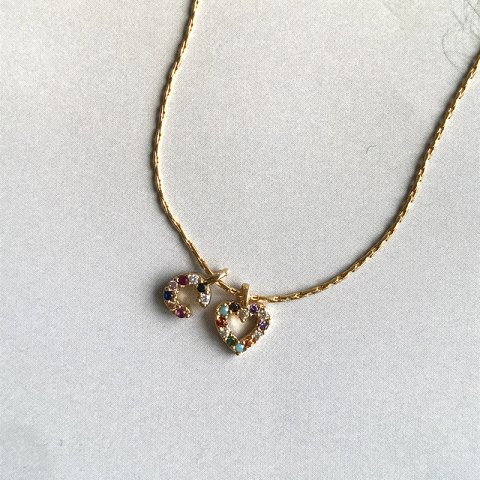 Minimal Kalpli Harf Kolye