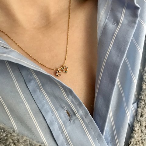 Minimal Kalpli Harf Kolye