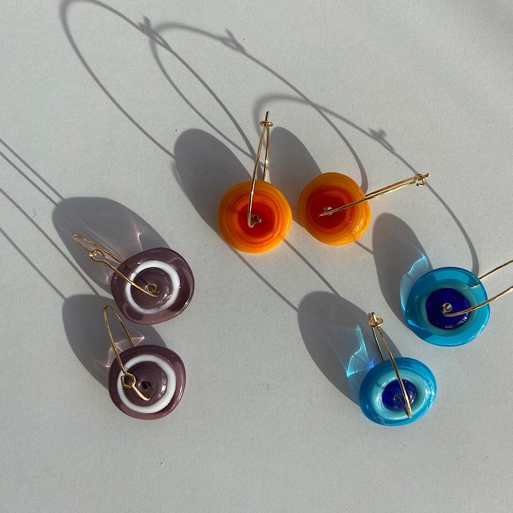 Tofita Murano Cam Küpe