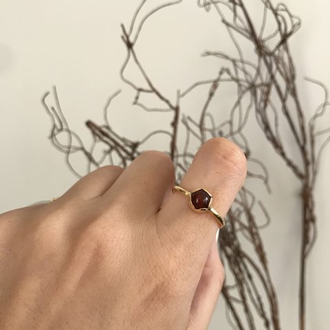 Minimal Bordo Akik Yüzük