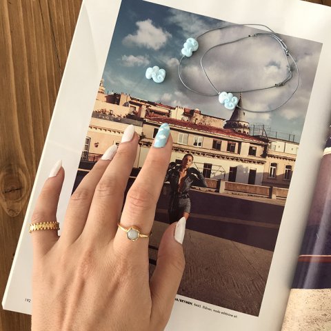 Beyaz Kuvars Yüzük