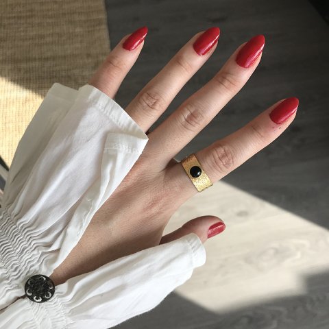 Oniks Vintage Doğal Taş Yüzük