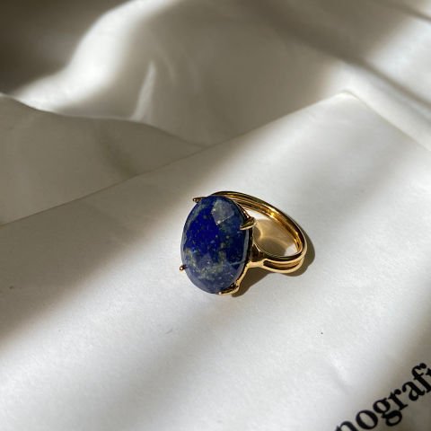 Lapis Lazuli Oval Yüzük