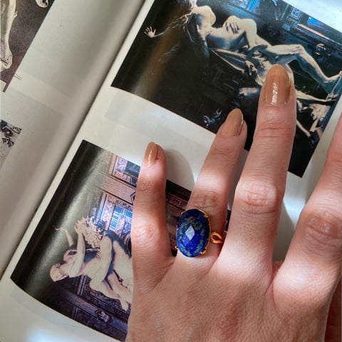 Lapis Lazuli Oval Yüzük