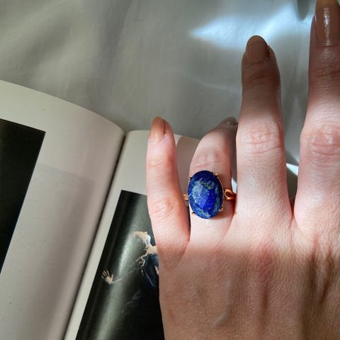 Lapis Lazuli Oval Yüzük