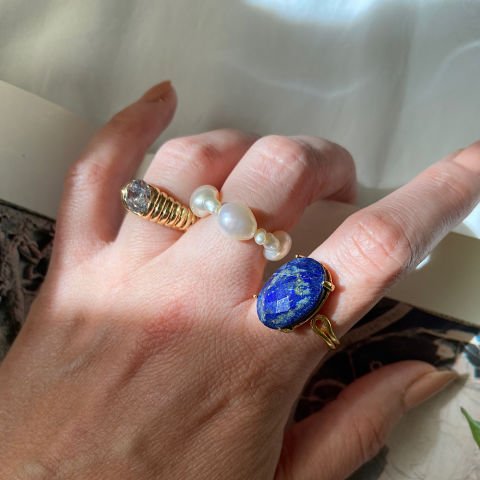 Lapis Lazuli Oval Yüzük