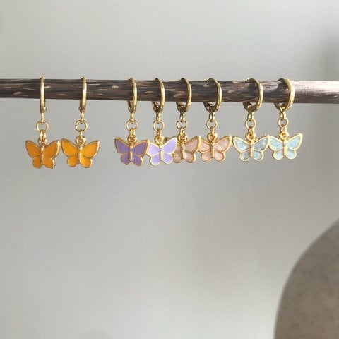 PastelFly Kelebek Küpeler