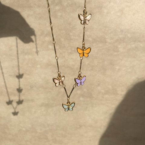PastelFly Kelebek Kolye