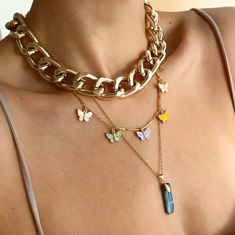 PastelFly Kelebek Kolye