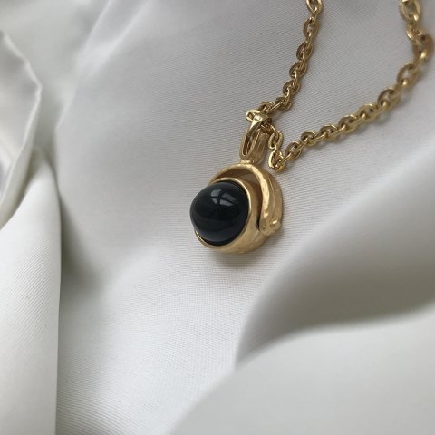 Kimera Oniks Taşlı Madalyon Kolye