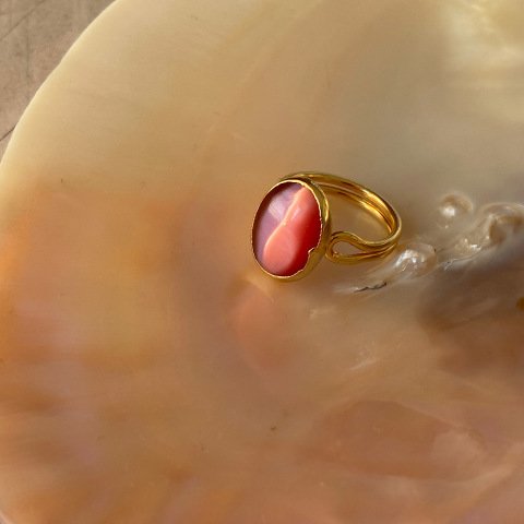 Pembe Kedi Gözü Yüzük