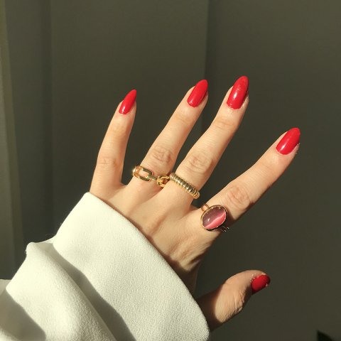 Pembe Kedi Gözü Yüzük