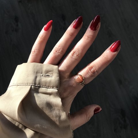 Turuncu Kedi Gözü Yüzük