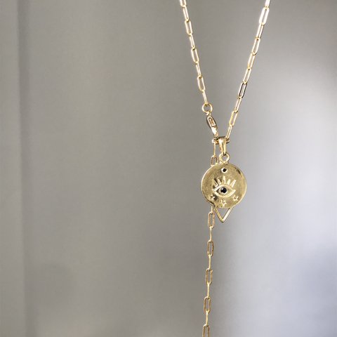 Triangle Eye Madalyon Kolye